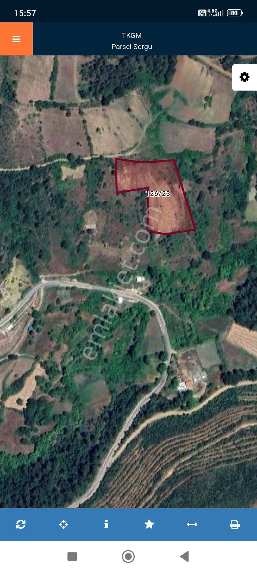 Orhaneli Çınarcık Ta Baraj Manzaralı Arazi