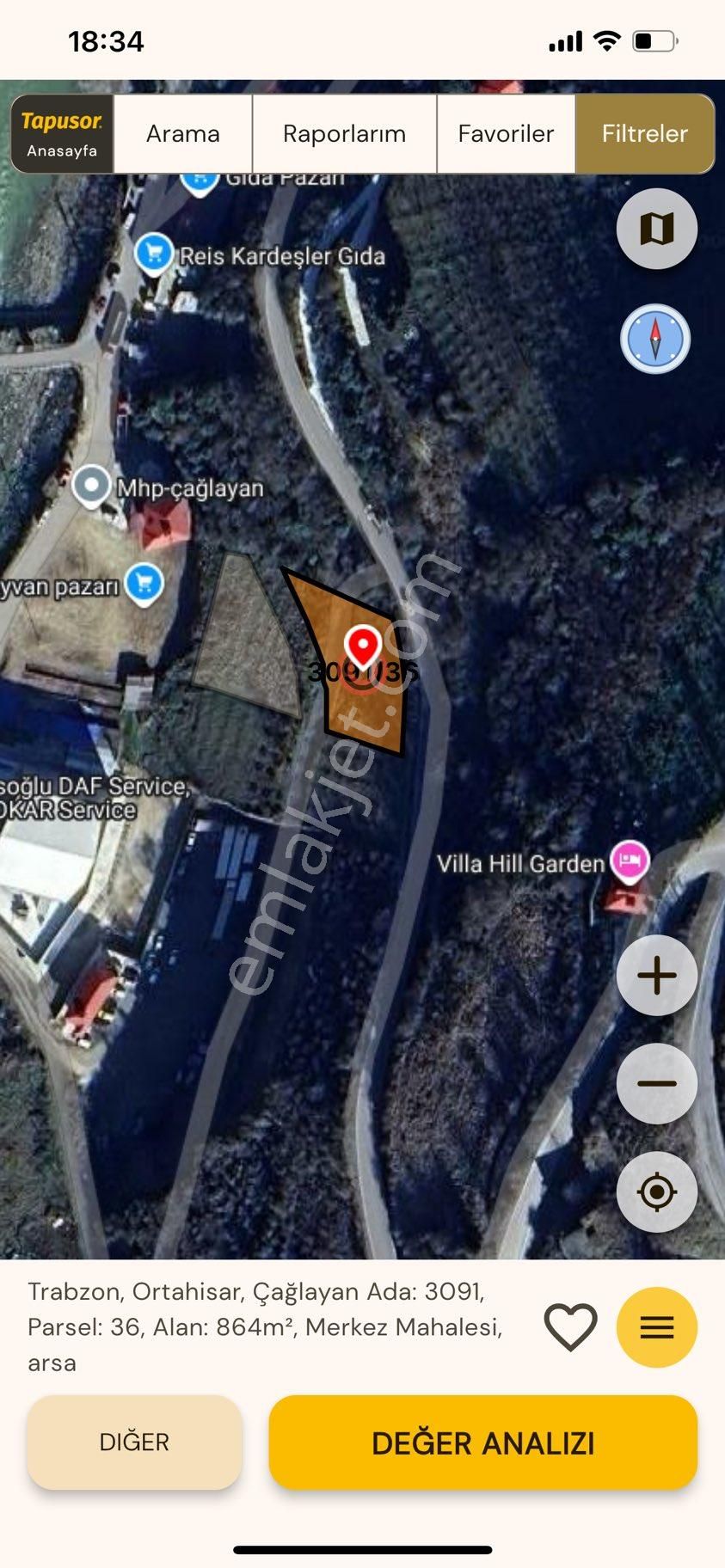 Trabzon Çağlayan'da Satılık 2 Parsel 1630 M2 Arazi - Görsel 4