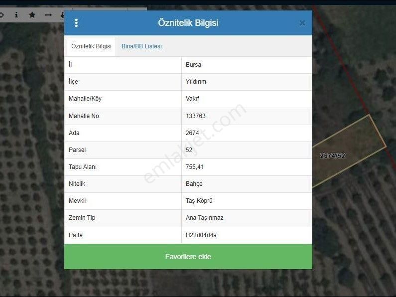 Yıldırım Vakıf'ta İmara Yakın Satılık Parsel (755 M²) - Görsel 5