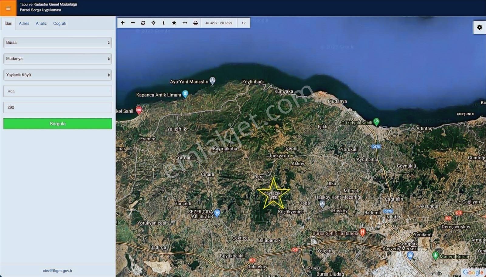 Mudanya Yaylacıkta 1800 M2 Yatırıma Uygun Arazi - Görsel 10