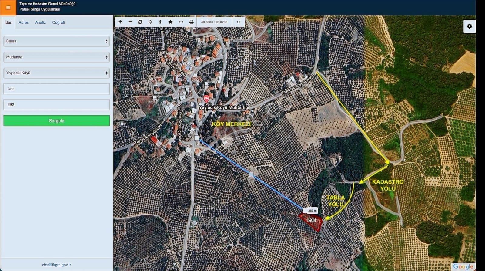 Mudanya Yaylacıkta 1800 M2 Yatırıma Uygun Arazi - Görsel 12