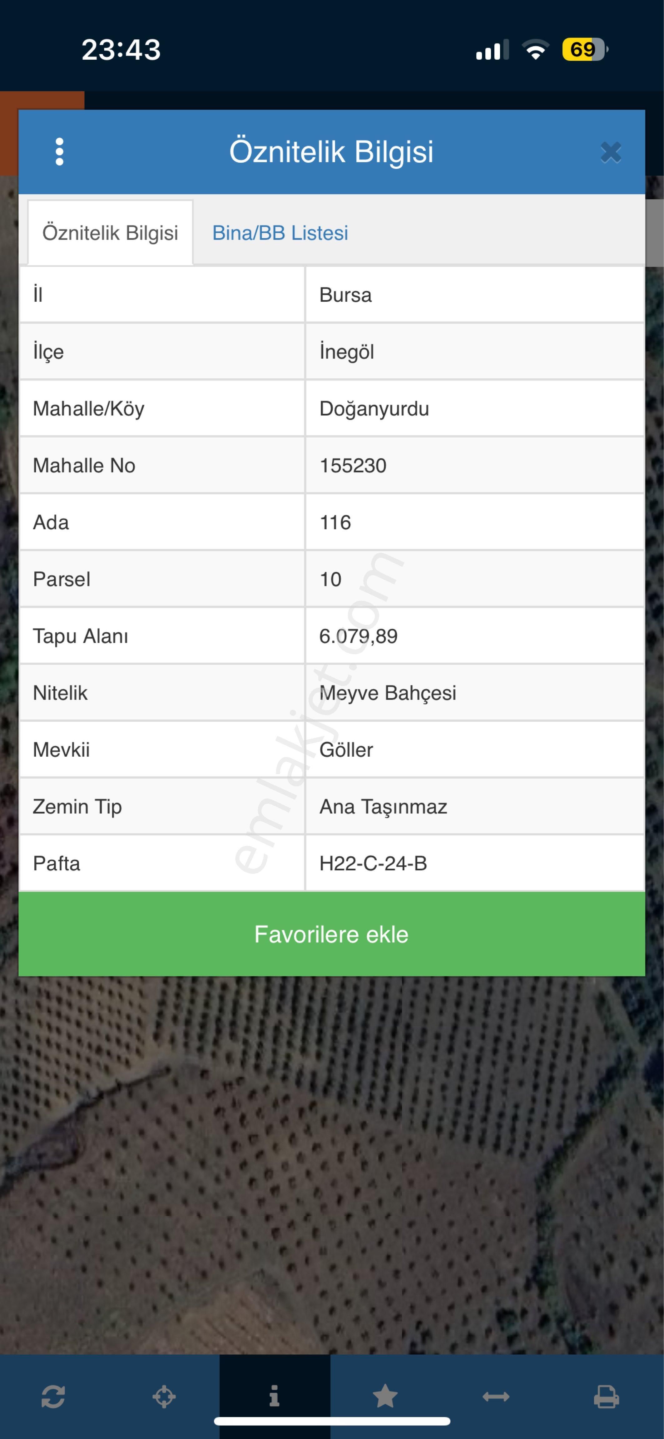 Doğanyurdu Köyü Satılık Meyve Bahcesi