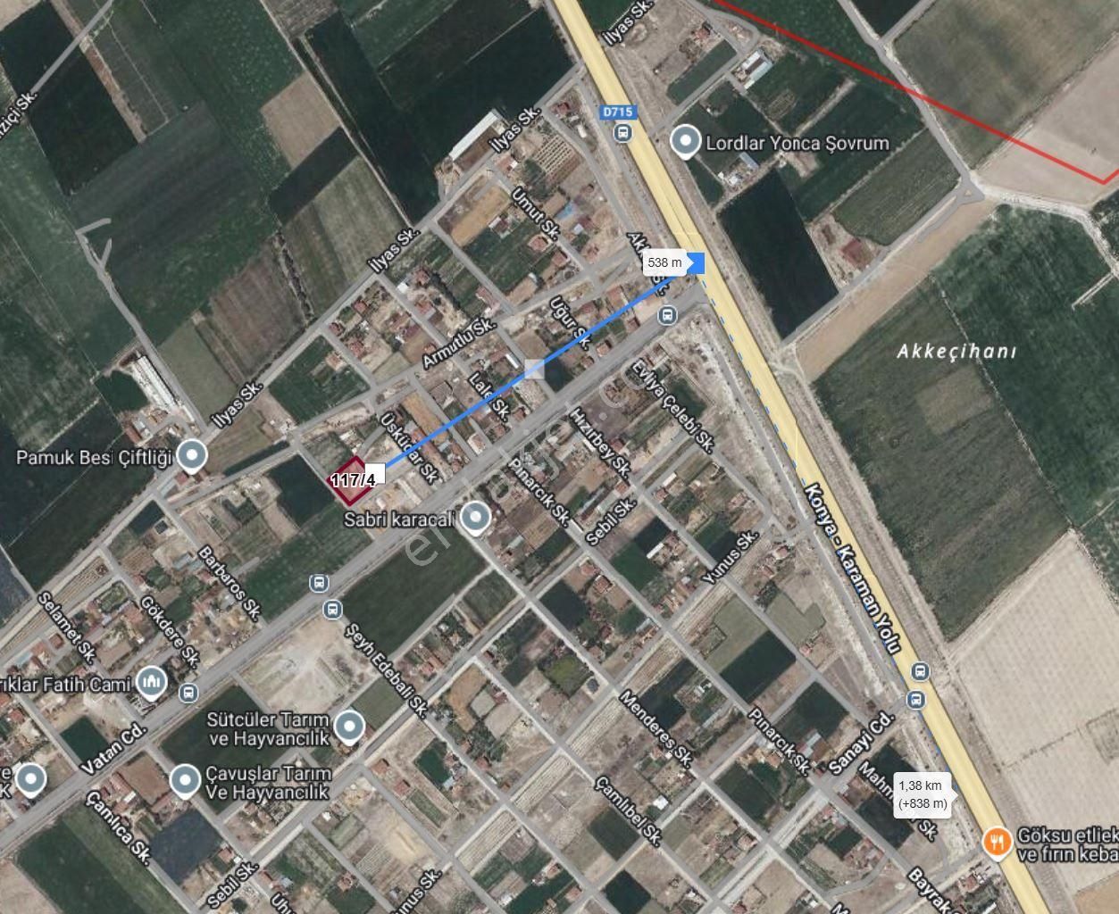 Karaca'dan Çarıklar'da 2 Kata İmarlı 2.343 M2 Müstakil Arsa - Görsel 2