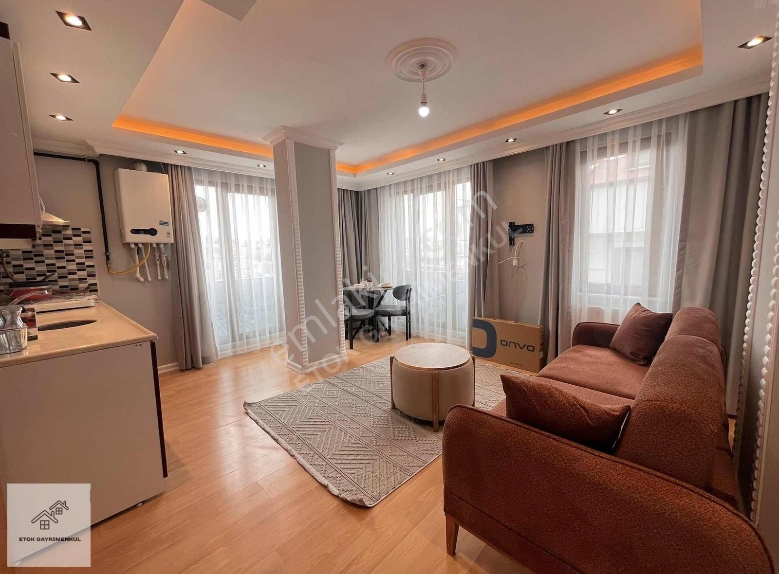 Etok'dan 2+1 Sıfır Lux Eşyalı Caddeye Paraleli Ara Kat Daire
