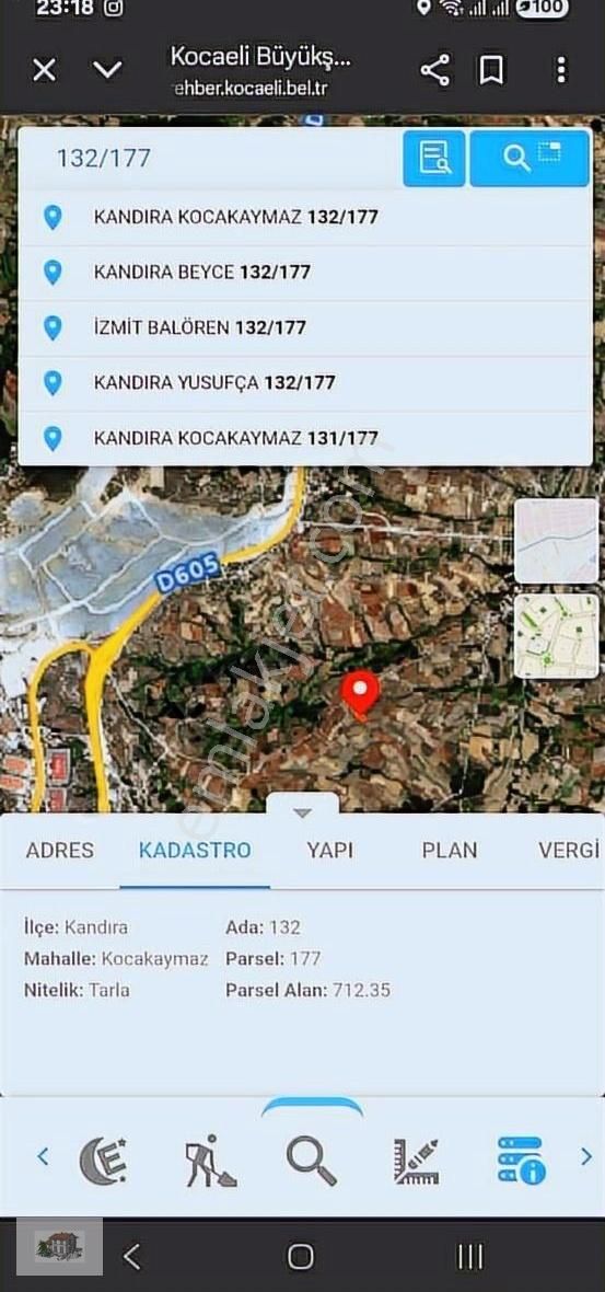Kandıra Kocakaymazda Satılık Tarla