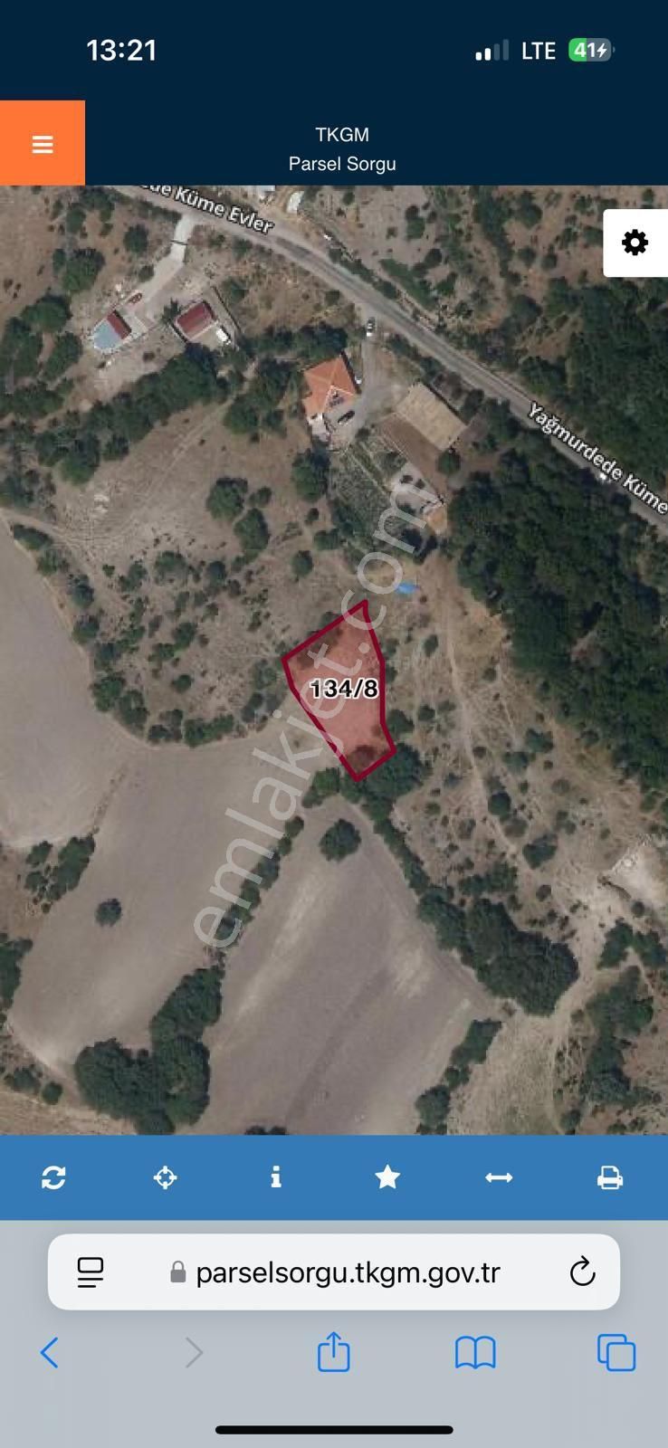Ayaş Yağnurdede Köyünde Tek Tapulu 770 M2 Satılık Bahçe