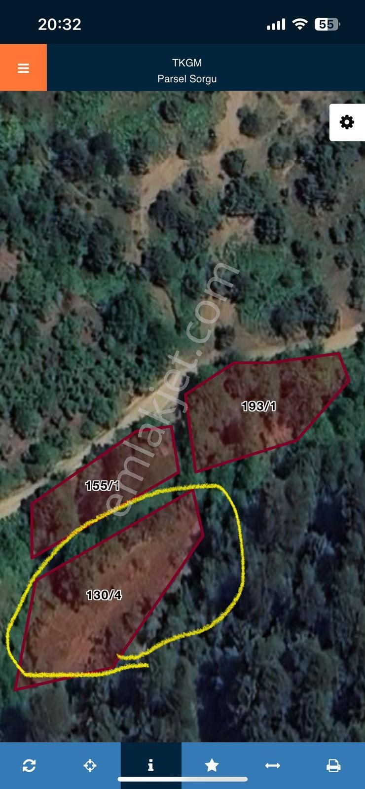 Turyaptan Çanakkale Çan Eskiyayla Köyünde Satılık Tarla - Görsel 24