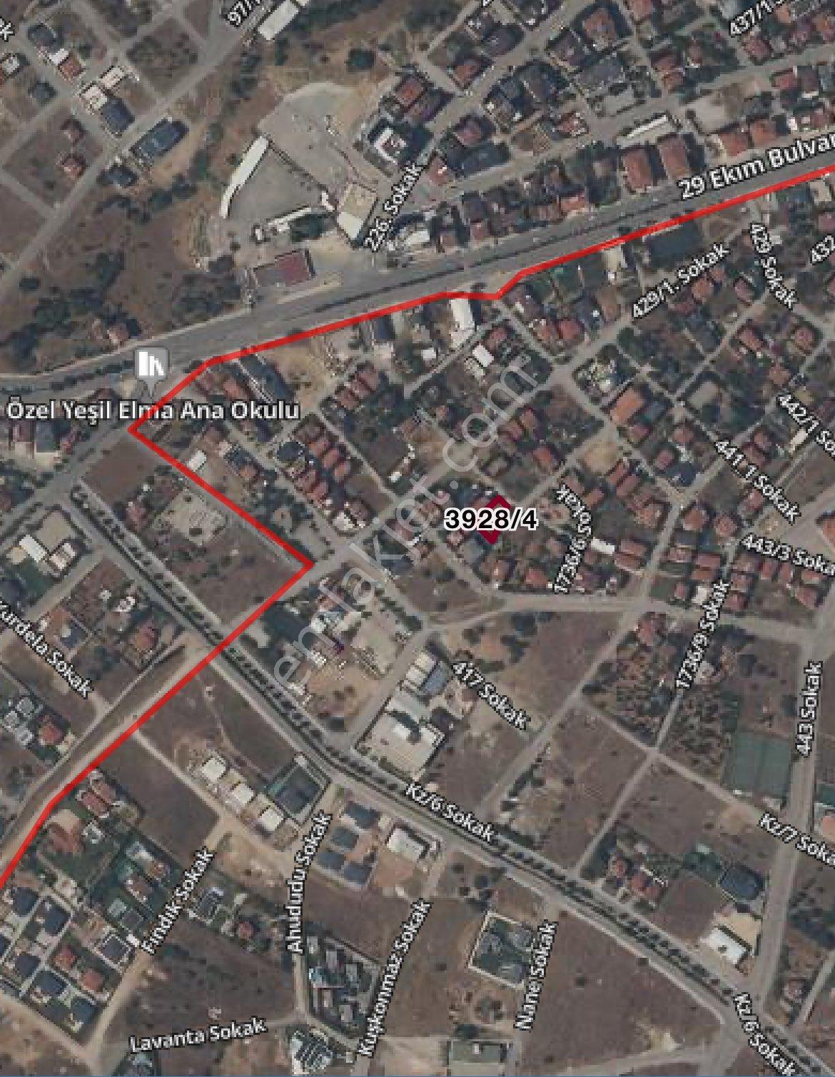 Denizli Merkezefendi’de 540m2 2 Kat Ruhsatlı %30 İnşaat Alanı Olan Satılık Arsa