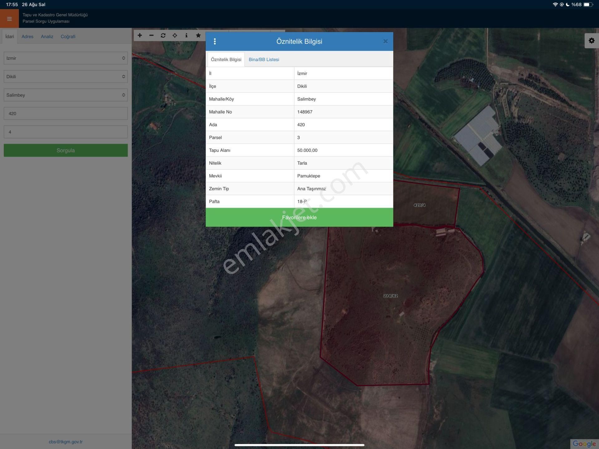 Merkez'den İzmir Dikili'de Tarla Sulama Kanalı-meraya Cepheli - Görsel 5