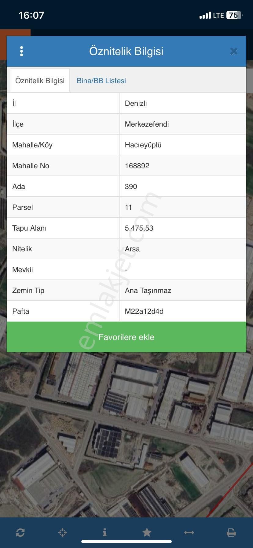 Denizli Hacıeyüplü’de 5475m2 Sanayi Arsası Satılık - Görsel 2