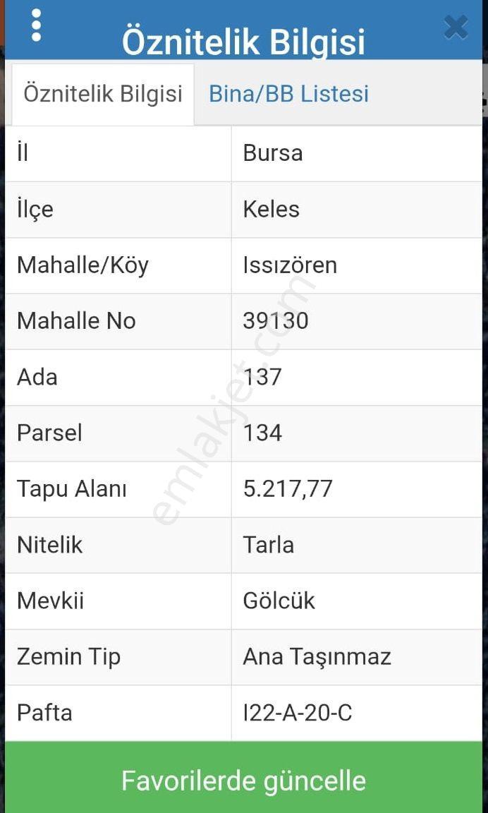 Src Emlaktan Bursa Keles Issızören De Satılık Müstakil Tarla - Görsel 6
