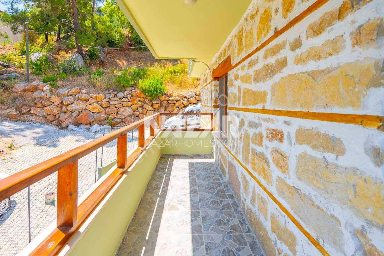 Alanya Asmaca 'da Doğa İle İç İçe Full Manzaralı 1.118 M2 Taş Ev Bahçesi - Görsel 28