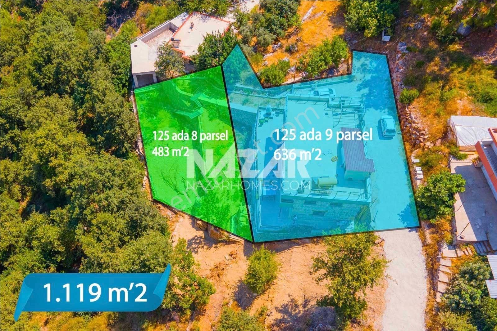 Alanya Asmaca 'da Doğa İle İç İçe Full Manzaralı 1.118 M2 Taş Ev Bahçesi - Görsel 14