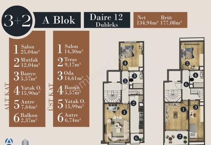 Üsküdar Fıstıkağacı Kısmi Deniz Manzaralı 3+2 Dubleks Daire - Görsel 11