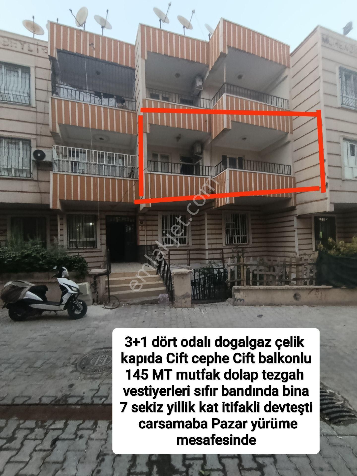3+1 Dört Odalı Ara Kat Girişin Üstü Doğalgaz Çelik Kapıda Kat İtifaklı 145 Mt