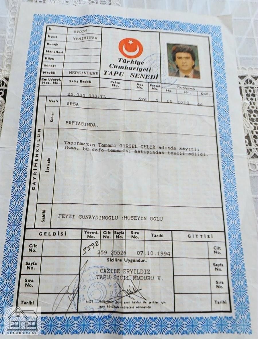 Acilll, Aydın Didim Mersindere'mahallesinde Satılık 213m2 Arsa