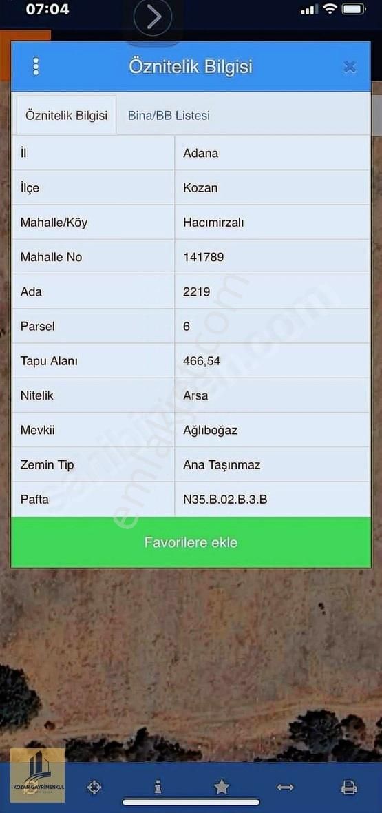 Kozan Gayrimenkulden Ağlıboğazda İmarlı Tek Tapu Arsa - Görsel 2