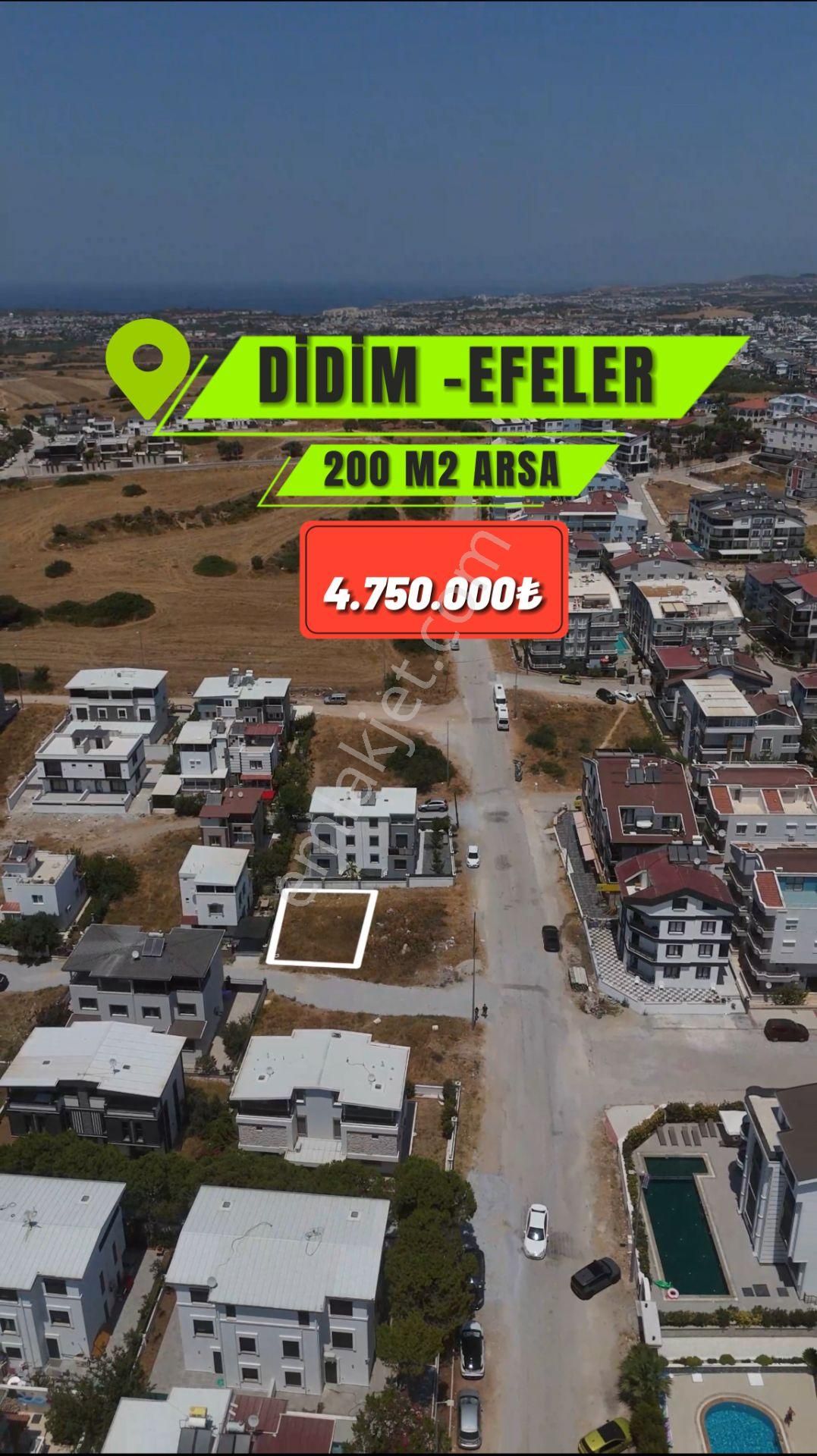 Didim Efeler'de 200 M2 Villa Arsası