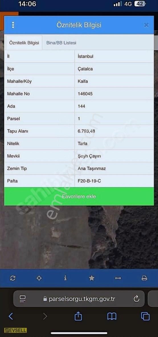 Şehirden Uzak, Doğaya Yakın Çatalca Kalfa'da 280m2 Tarla