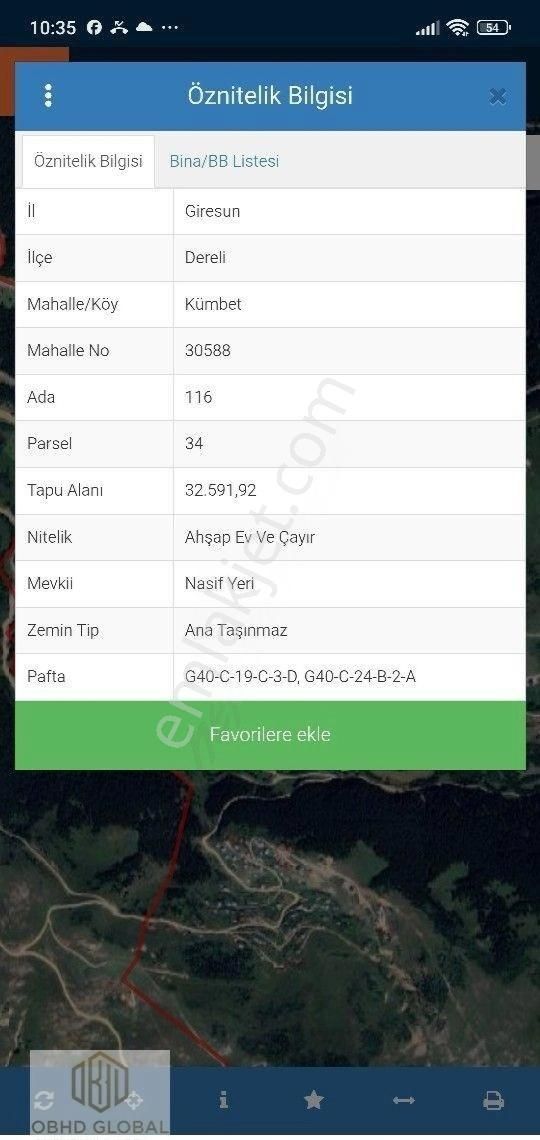 Obhd Global Gayrimenkul'den Dereli Kümbet'te Satılık Arsa - Görsel 3