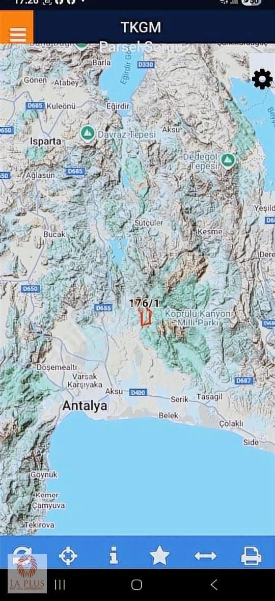 Antalya Serikte 4166m2 Yatırımlık Satılık Bahçe Tarla