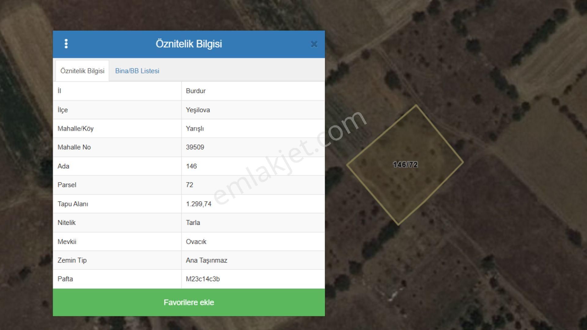 Son Fiyat* Acil Satılık Burdur Yeşılova Yarışlı 1.300 M² Müstakil Tarla - Görsel 8