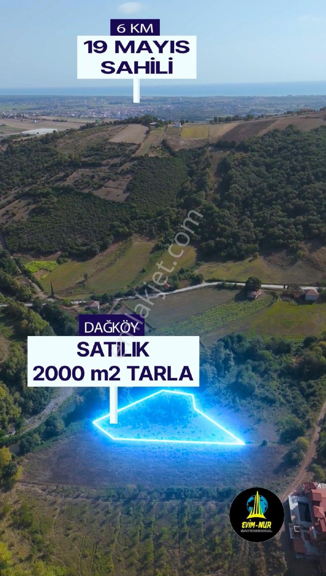 Evim-nur'dan 19 Mayıs Dağköy Mh 2000m2 Mükemmel Konumda Yatırımlık Fırsat Tarla - Görsel 2