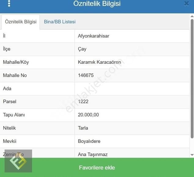 Furkan Emlaktan Karamık-karacörende Hisseli Satılık Tarlalar