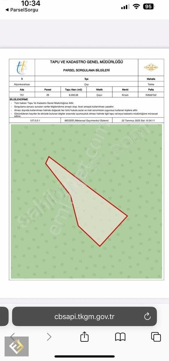 Furkan Emlaktan Tekke Mah. Kirazlı Mevkii 6000 M2 Satılık Çayır - Görsel 5