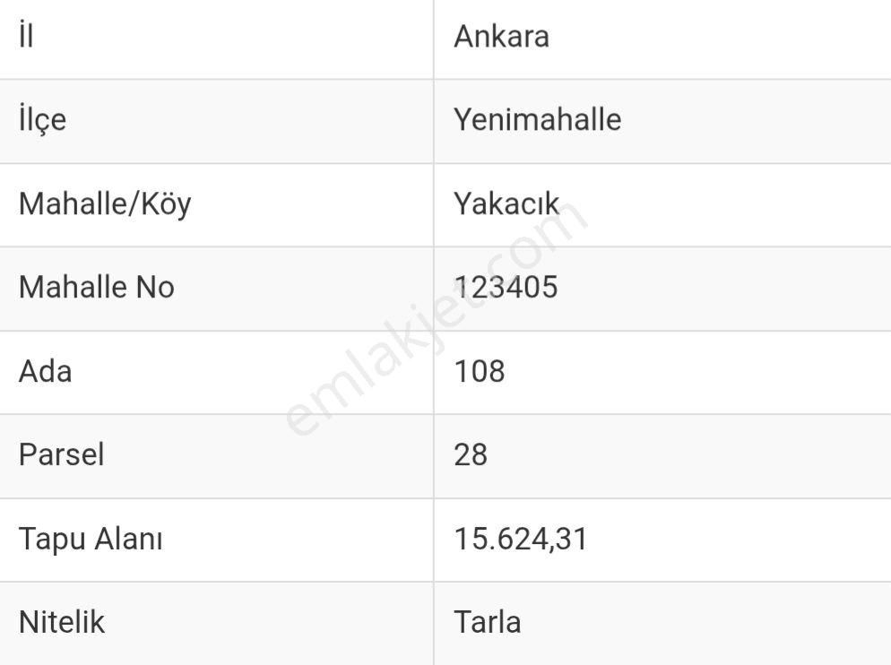 Murat Türkmen'den Yenimahalle_yakacık'ta Satılık Yatırıma_uygun Mükemmel_konumda 1000m2 Tarla - Görsel 2