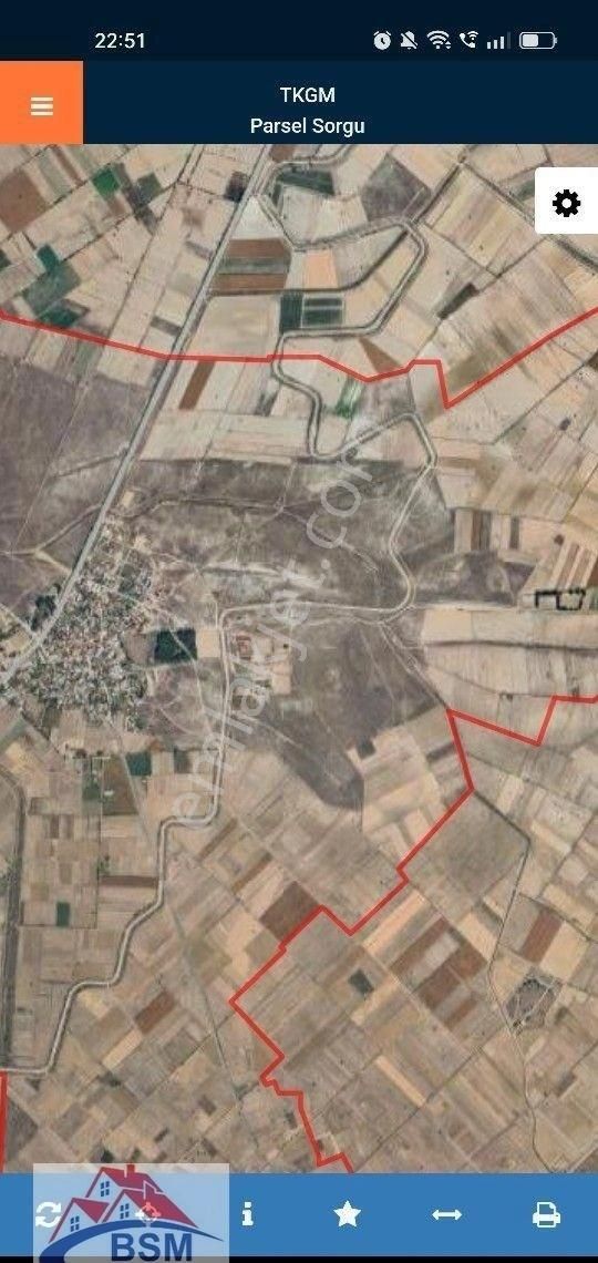 Bsm'den Muhteşem Arazi 38 Dönüm Sulama Kanalı Dibinde. Alan Kazanır