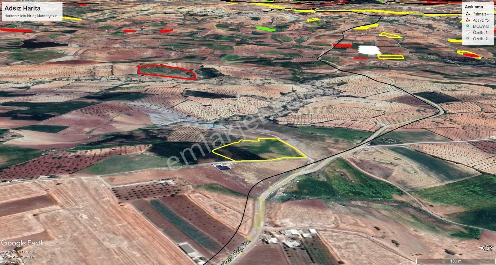 Aktif Den Yaylacık Ta Yol Üstü Zirve Konumda 15405 M2 Arazi - Görsel 2