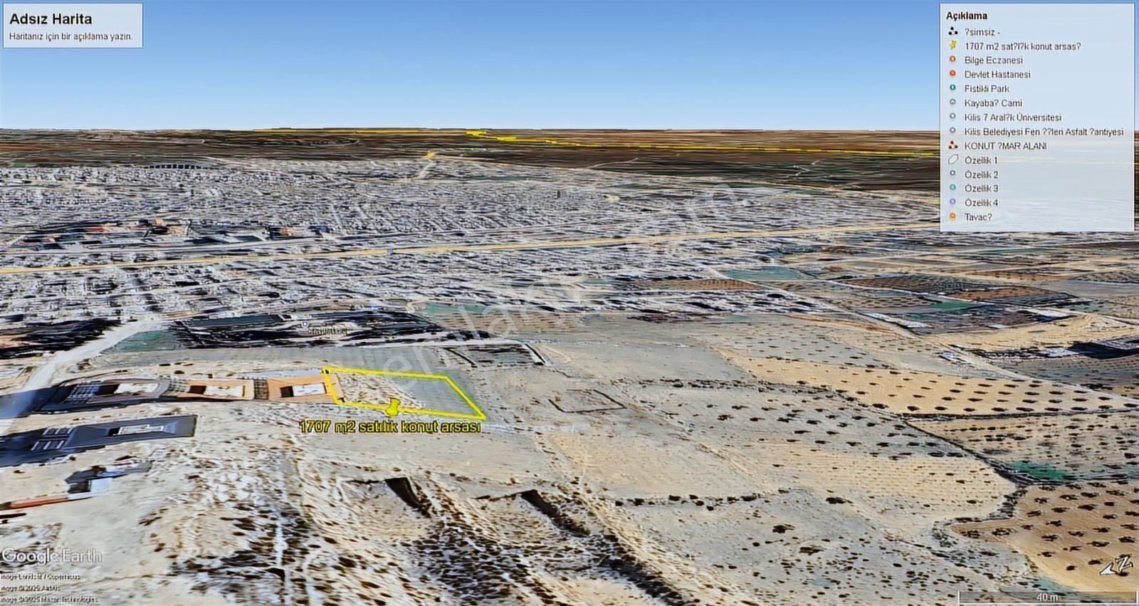 Aktif Den Kilis Ekrem Çetin De Kilis Manzaralı Konut Arsası - Görsel 11