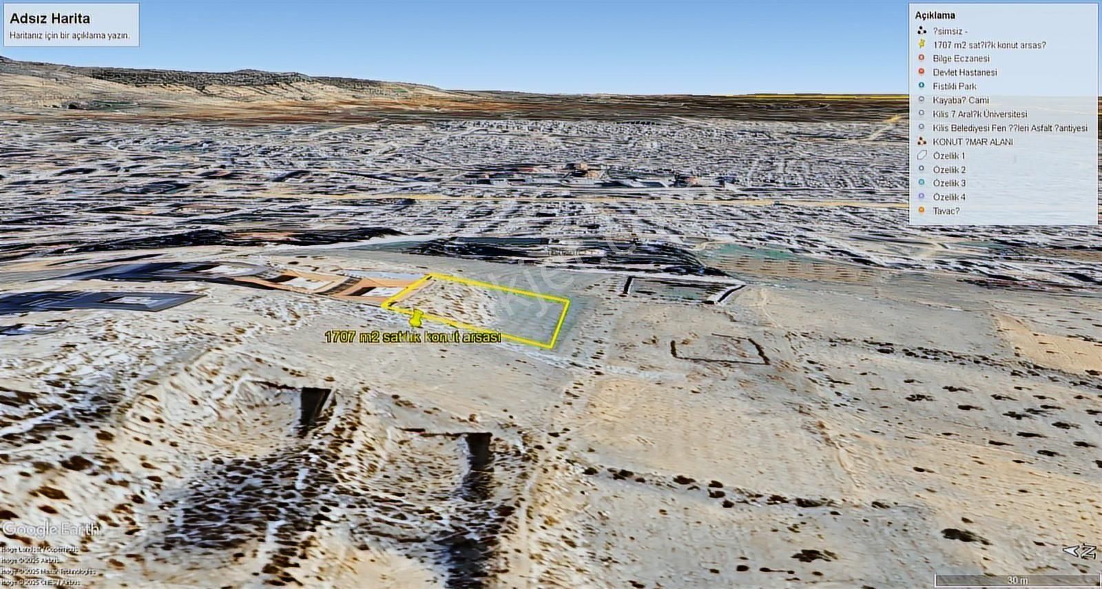 Aktif Den Kilis Ekrem Çetin De Kilis Manzaralı Konut Arsası - Görsel 3