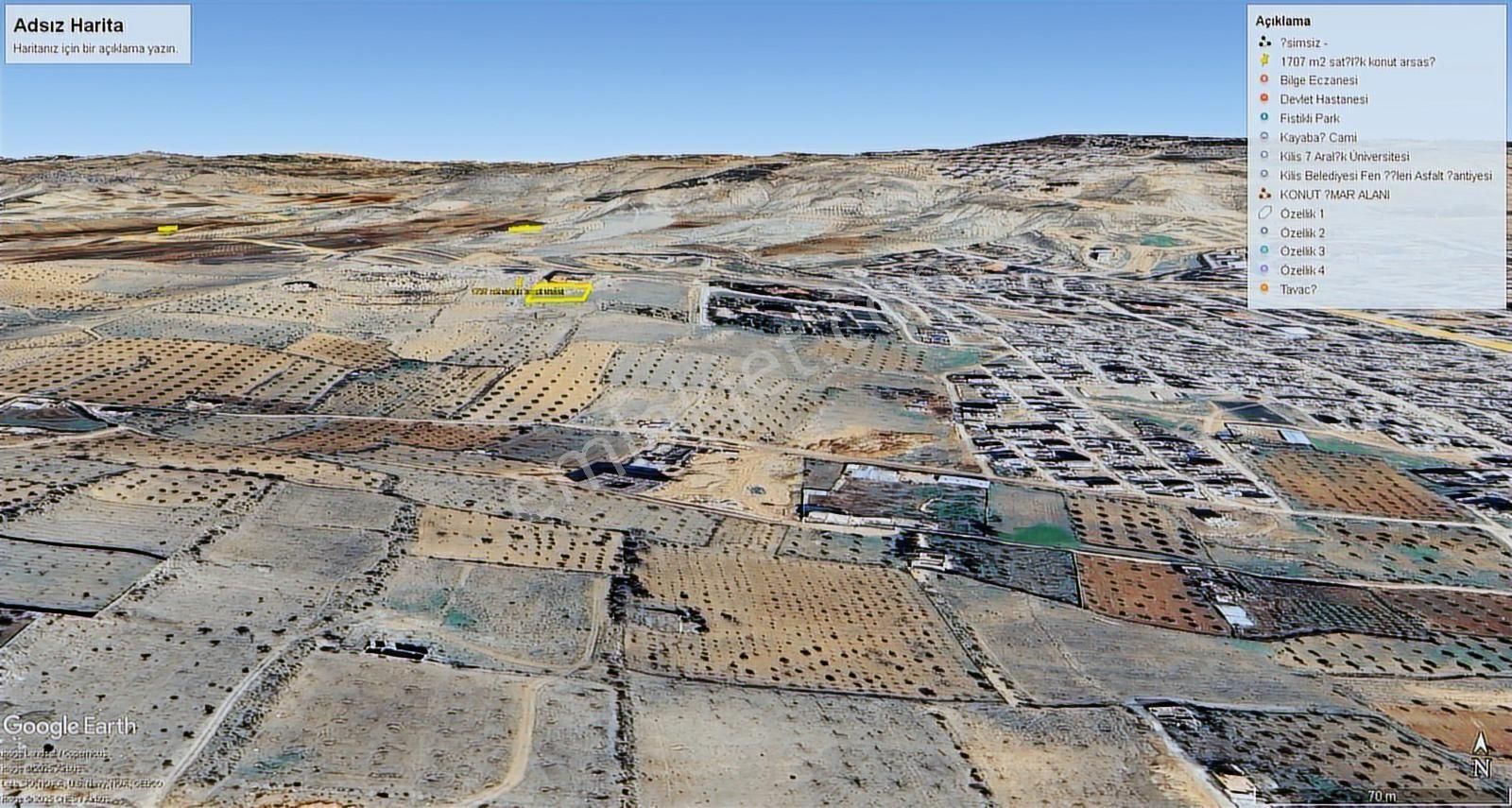 Aktif Den Kilis Ekrem Çetin De Kilis Manzaralı Konut Arsası - Görsel 9