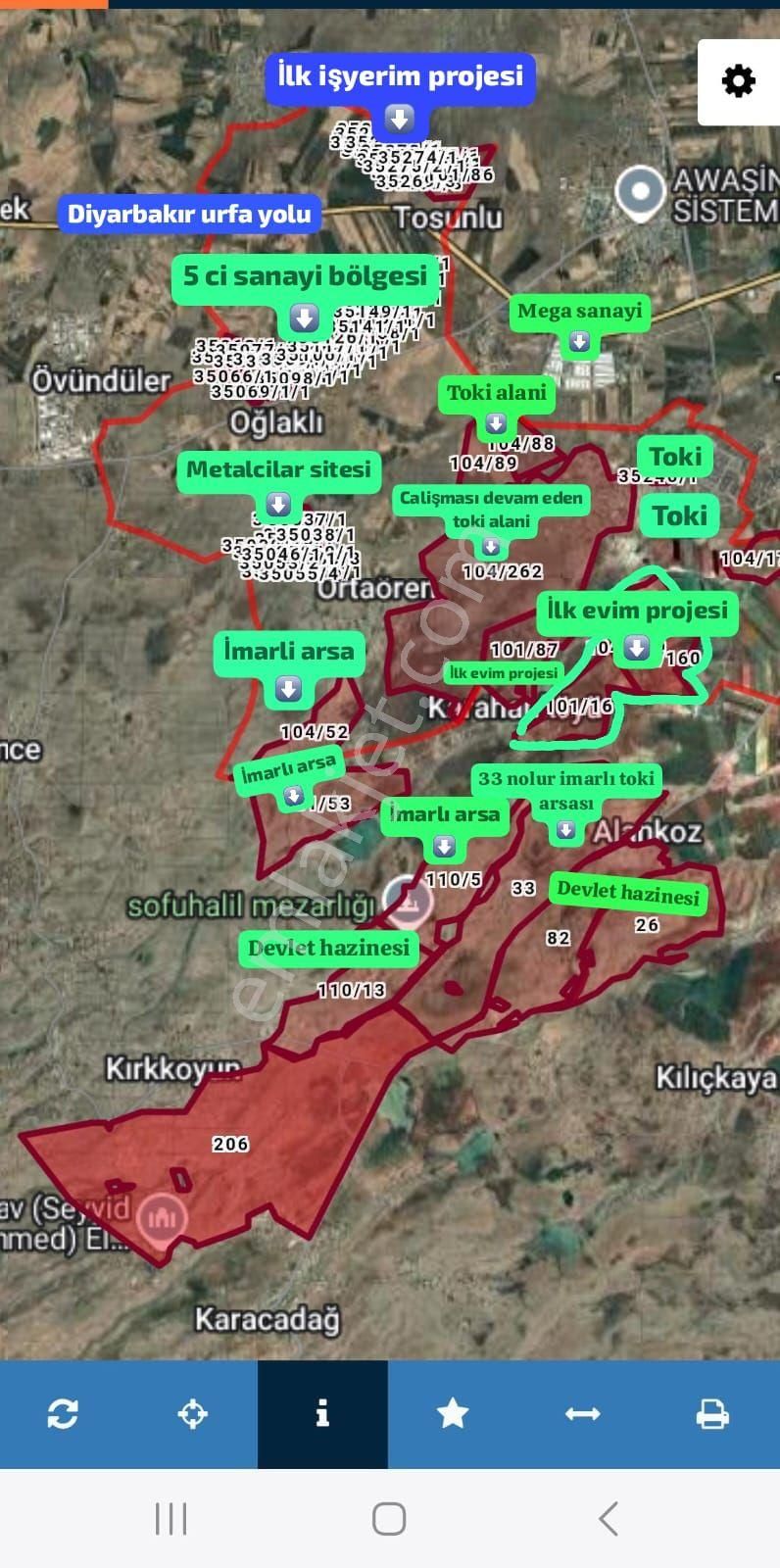 Bağlar Alatosun 206 Parselde 4 Donum Mevcut Pilgi İcin Arayiniz