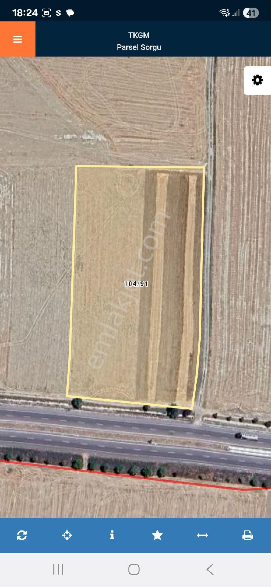 Ana Yol Cepheli, Noter Onaylı 6.849 M² Hisseli Tarla Satılık