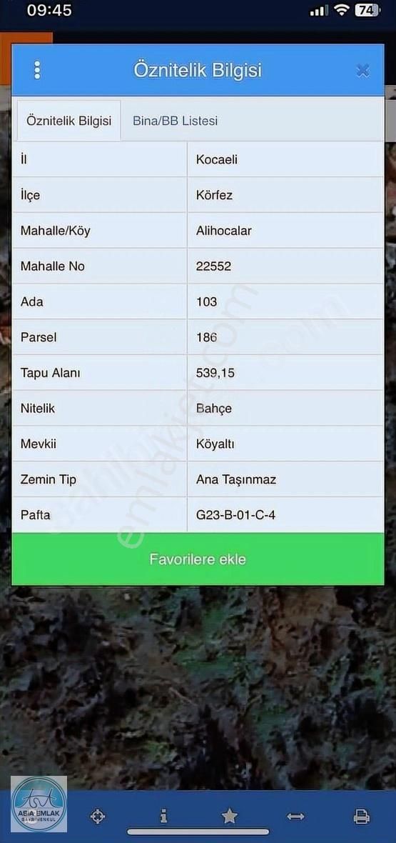 Asia'dan Satılık Köy İçi Arazi