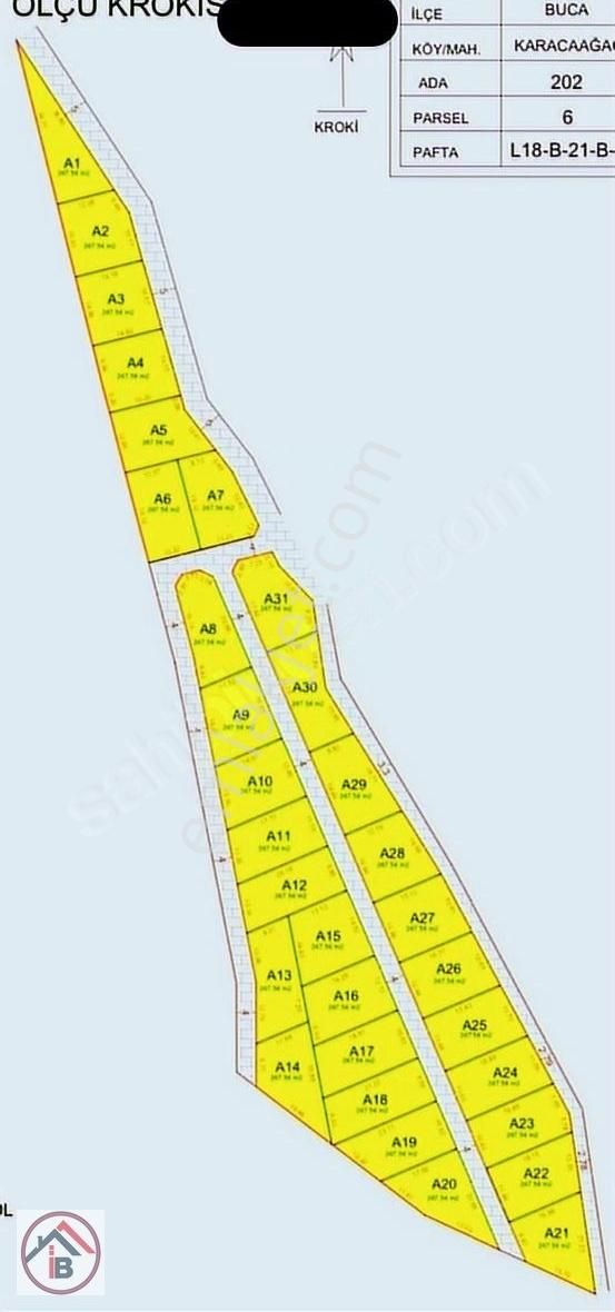 Buca Belenbaşı 250 Mt Koop Hisse Manzaralı Bahçe Uygun Fiyat. - Görsel 5