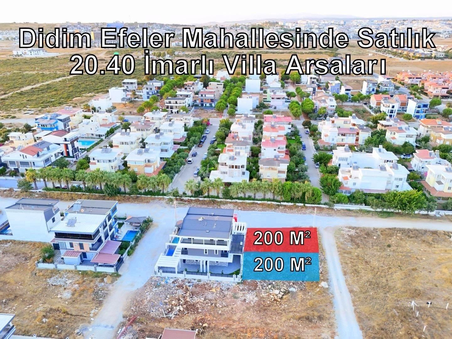 🏕💥 Didim Efeler Mahallesinde Satılık Villa İmarli Yol Cepheli Arsa💥🏕