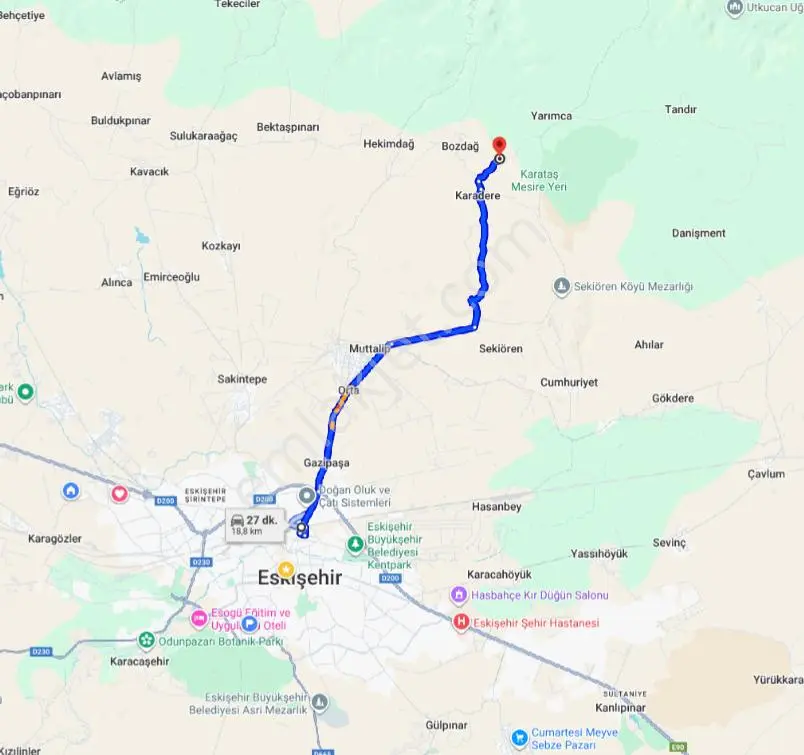 Recep Ümit Emlak'tan Karadere Köyünde Yatırıma Uygun Satılık 3417 M2 Tarla. - Görsel 4