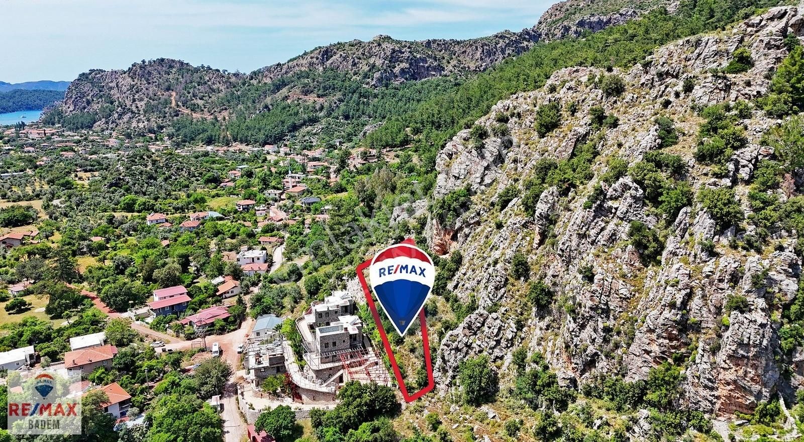 Marmaris Orhaniye Koyunda Deniz Manzaralı Satılık Tarla - Görsel 18