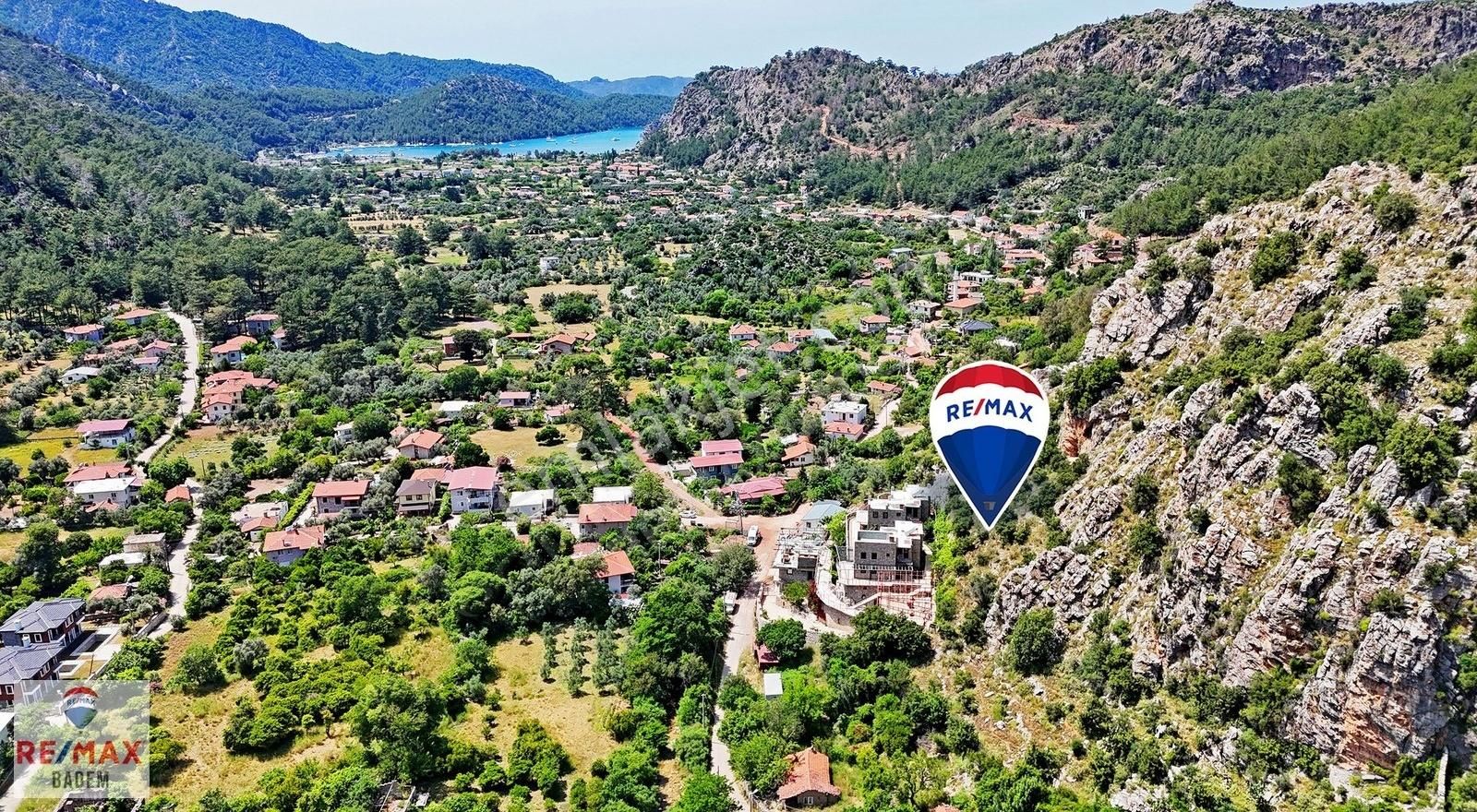 Marmaris Orhaniye Koyunda Deniz Manzaralı Satılık Tarla - Görsel 13