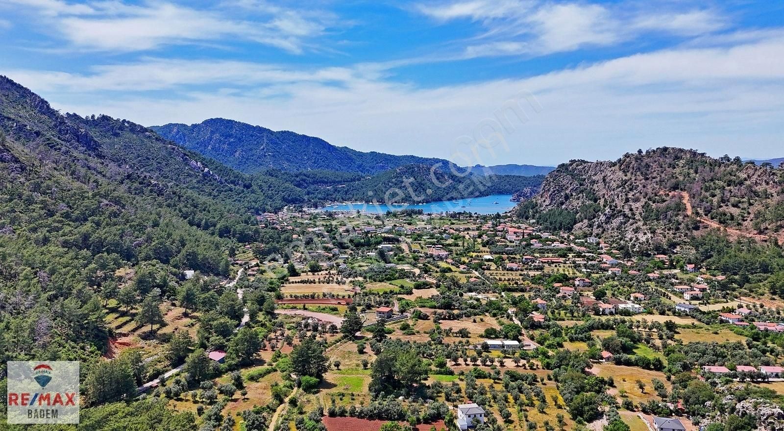 Marmaris Orhaniye Koyunda Deniz Manzaralı Satılık Tarla - Görsel 6