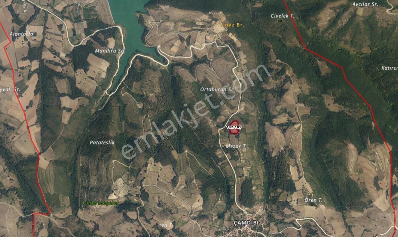 Kocaeli Karamürsel Çamdibi 8096 M² Gölet Manzaralı %5 İmarlı Yatırımlık Tarla - Görsel 16