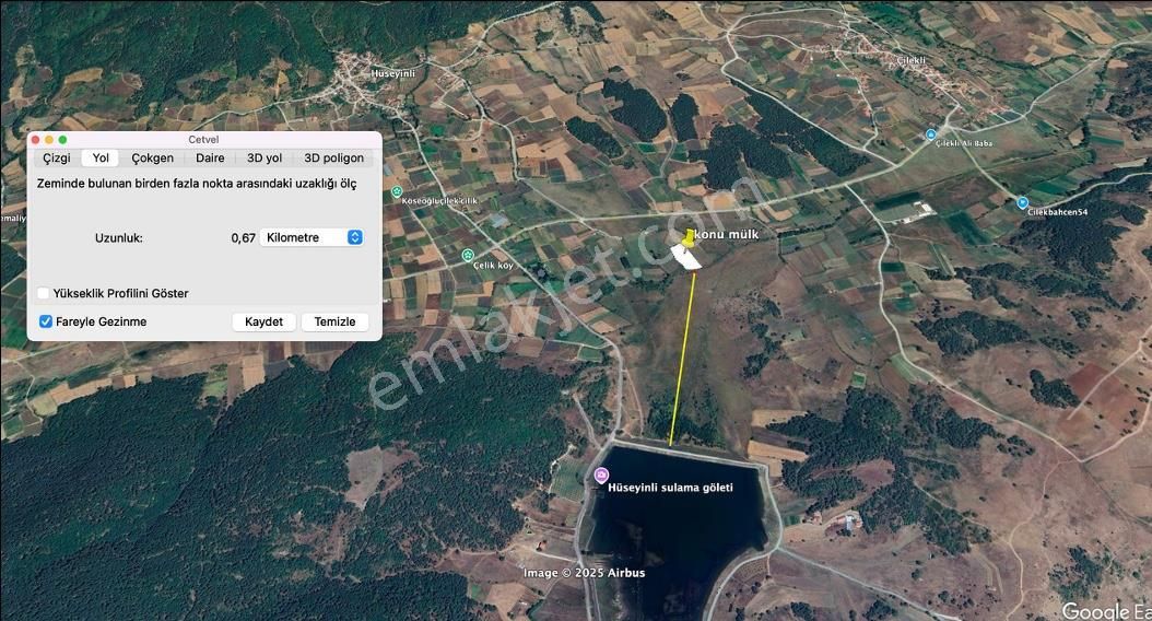 Pamukova Hüseyinli Mahallesinde Müstakil Tapulu Tarla