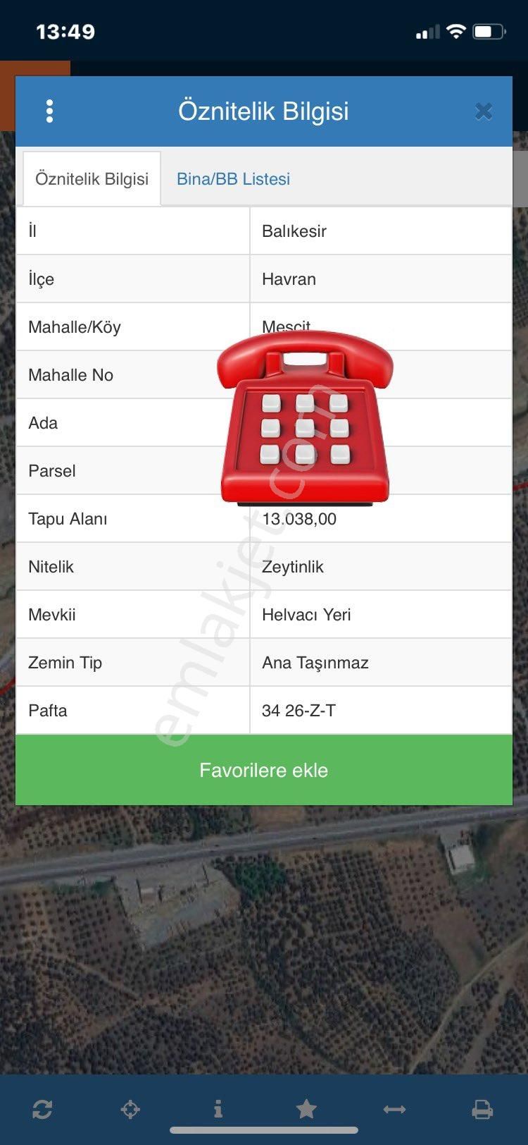 Olcaysu'dan Verimli Zeytin Ağaçları İle 13.038m2 Satılık Zeytinlik