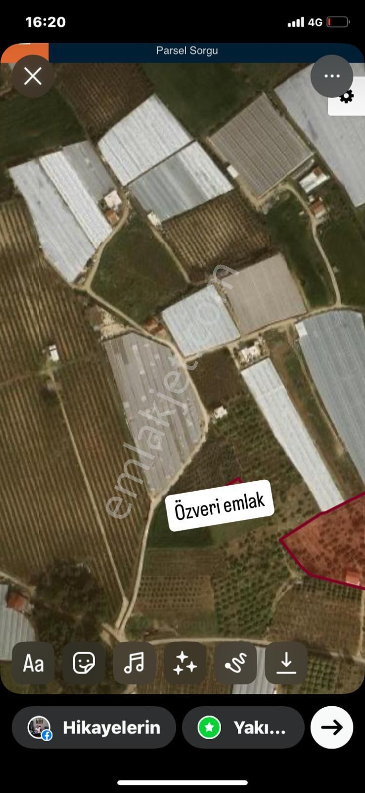 Ant Aksu Kurşunlu,da1206m Satılık Tarla