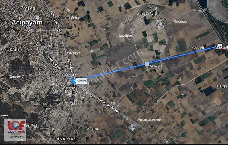 Lobby Fortis'ten Acıpayam Akalan'da Satılık 3.211 M2 Tarla - Görsel 2