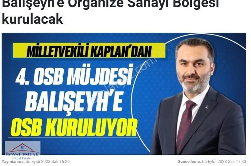 Kırıkkale Balışeyh Yatırımlık Satılık Kelepir Arsalar - Görsel 6